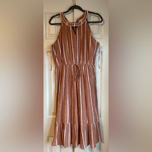 Sleeveless Midi Ruffle dress